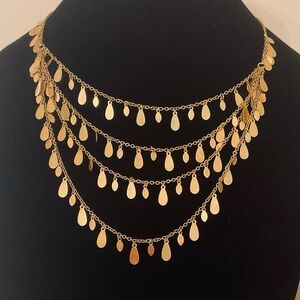 #122 Joan Rivers Classics Collection Multi-Strand Teardrop Necklace